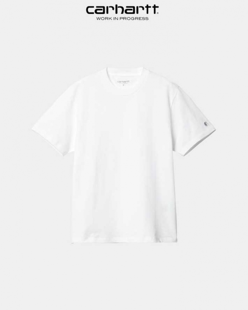 Blanche Carhartt Wip Casey T-Shirt - Danmark HGY-3814219