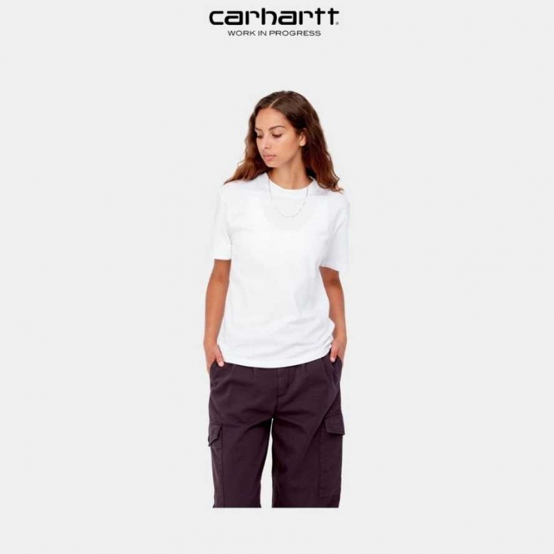 Blanche Carhartt Wip Casey T-Shirt - Danmark HGY-3814219