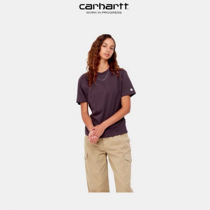 Noir Carhartt Wip Casey T-Shirt - Danmark QGV-2968745