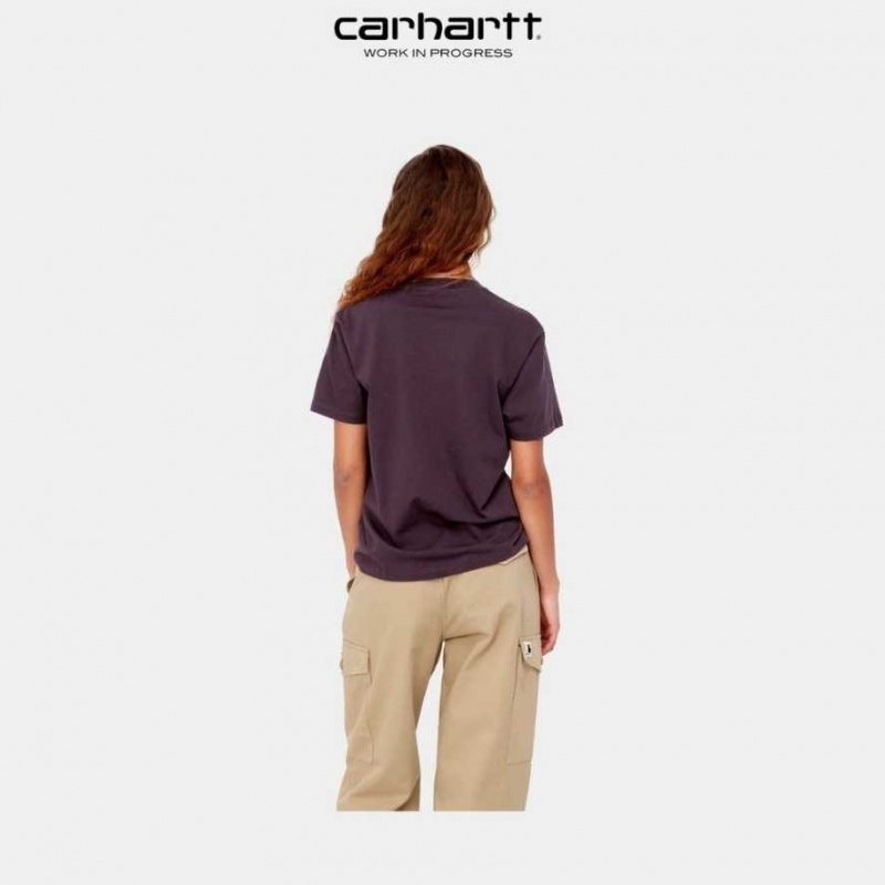 Noir Carhartt Wip Casey T-Shirt - Danmark QGV-2968745