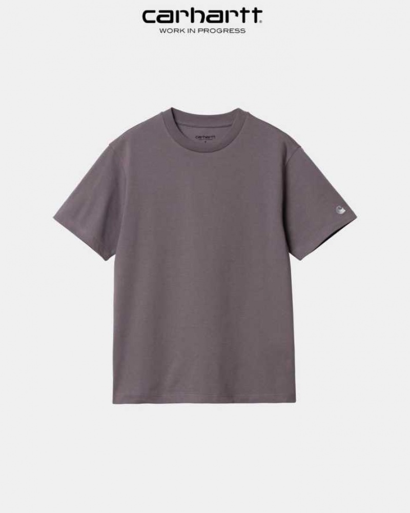 Misty Thistle Carhartt Wip Casey T-Shirt Misty - Danmark OXR-2393388