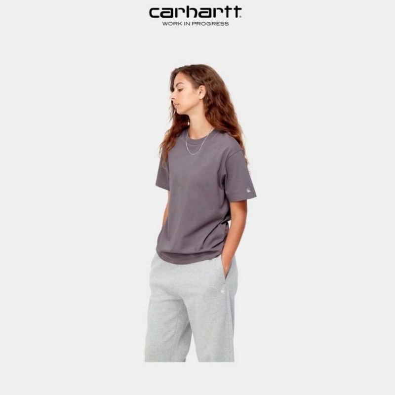 Misty Thistle Carhartt Wip Casey T-Shirt Misty - Danmark OXR-2393388