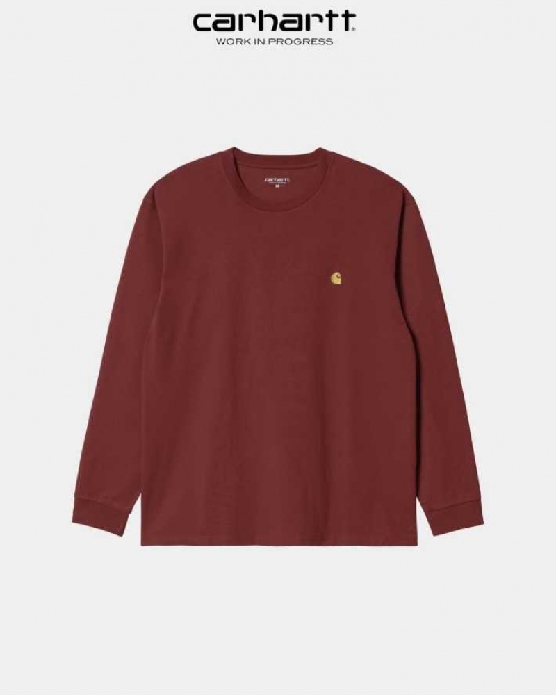 Corvina Carhartt Wip Chase Long Sleeve T-Shirt - Danmark HCP-9028766