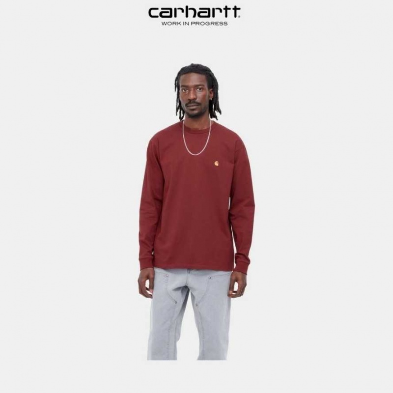 Corvina Carhartt Wip Chase Long Sleeve T-Shirt - Danmark HCP-9028766