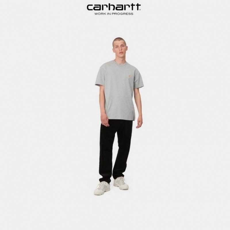 Grise Carhartt Wip Chase T-Shirt - Danmark YCS-8513575