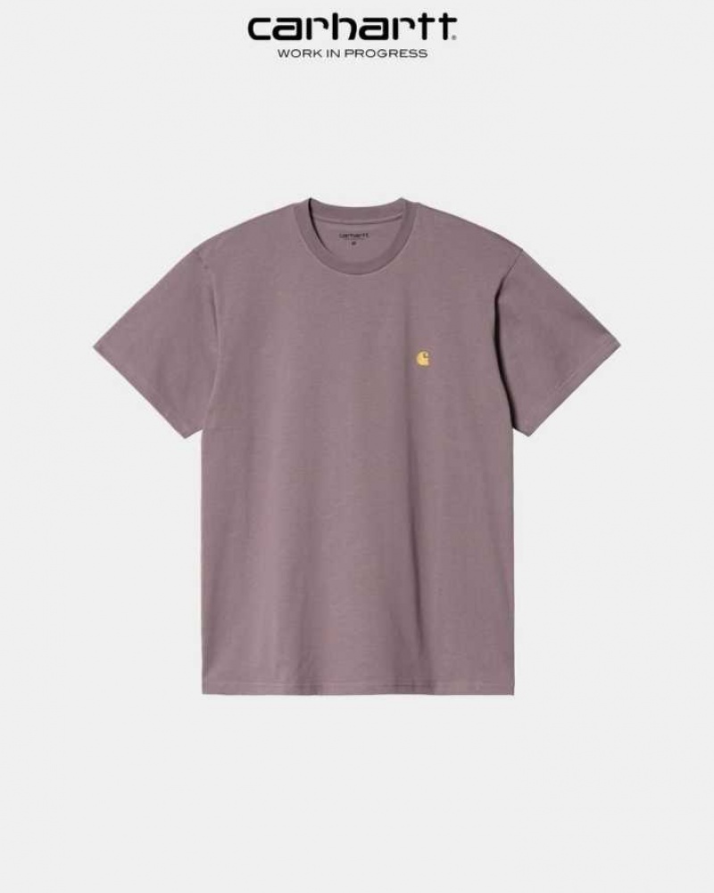 Misty Thistle Carhartt Wip Chase T-Shirt Misty - Danmark FKL-3635107