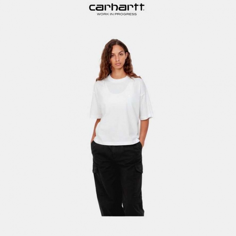 Blanche Carhartt Wip Chester T-Shirt - Danmark RFP-0692109