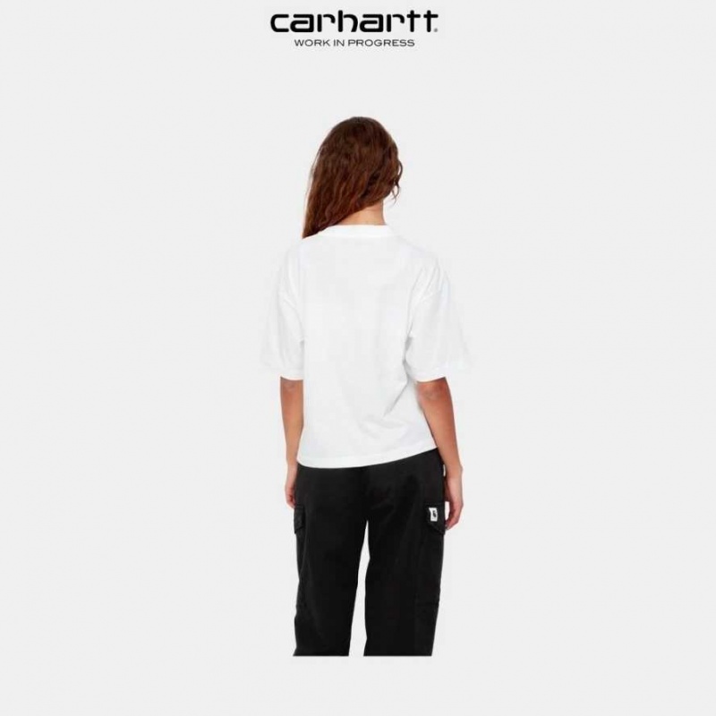 Blanche Carhartt Wip Chester T-Shirt - Danmark RFP-0692109