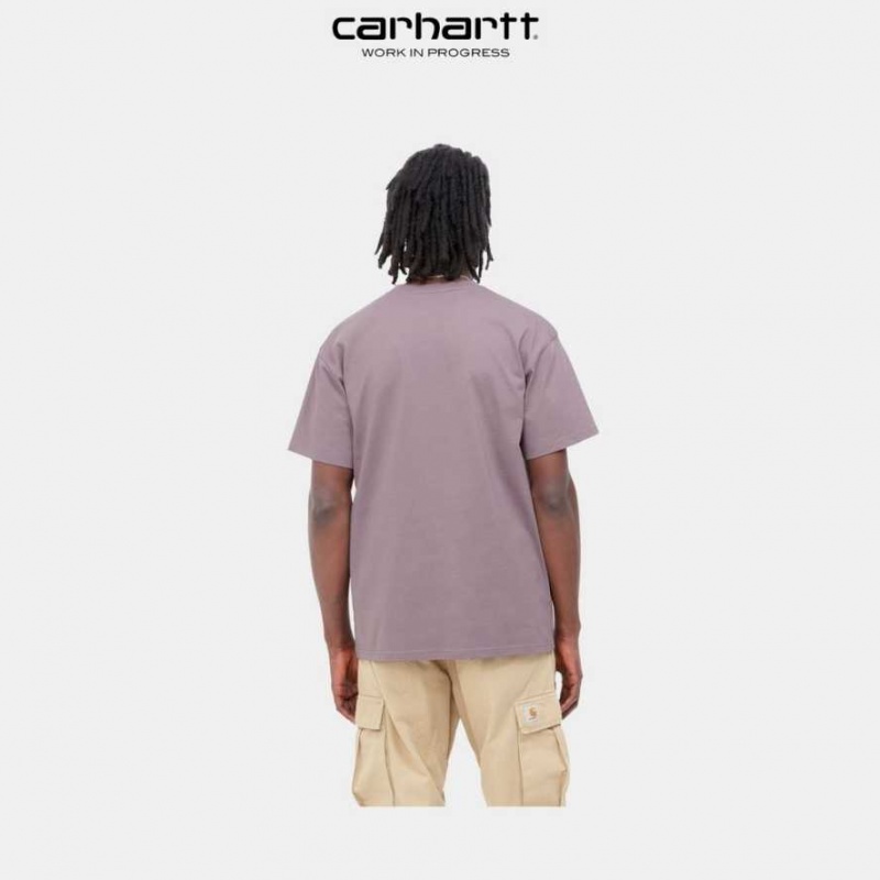 Misty Thistle Carhartt Wip Chase T-Shirt Misty - Danmark FKL-3635107