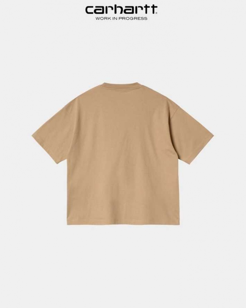 Marron Carhartt Wip Chester T-Shirt - Danmark CBA-8755592