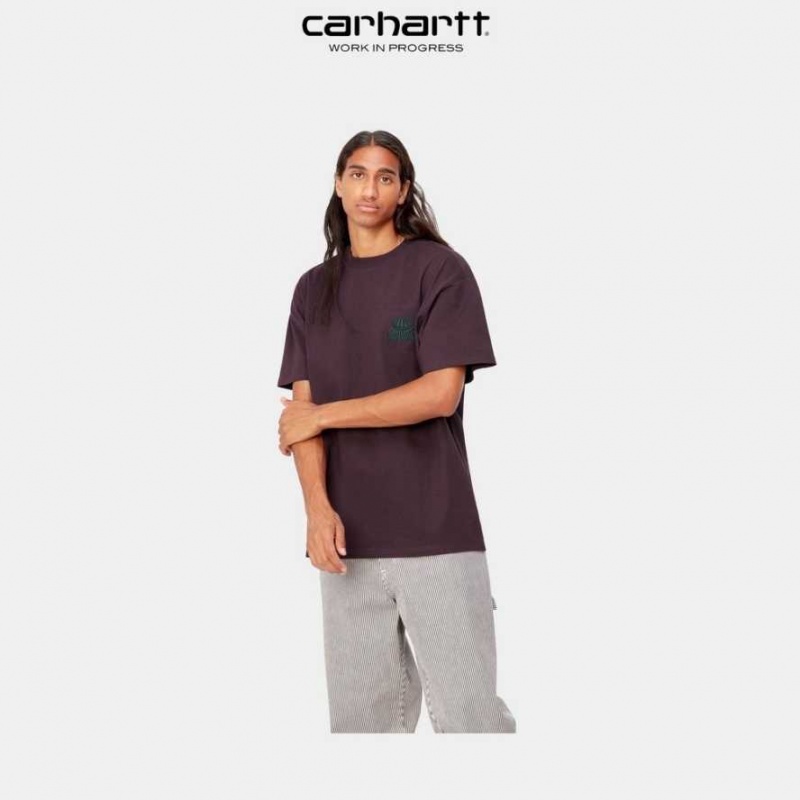 Noir Carhartt Wip City T-Shirt - Danmark ZQN-7119708