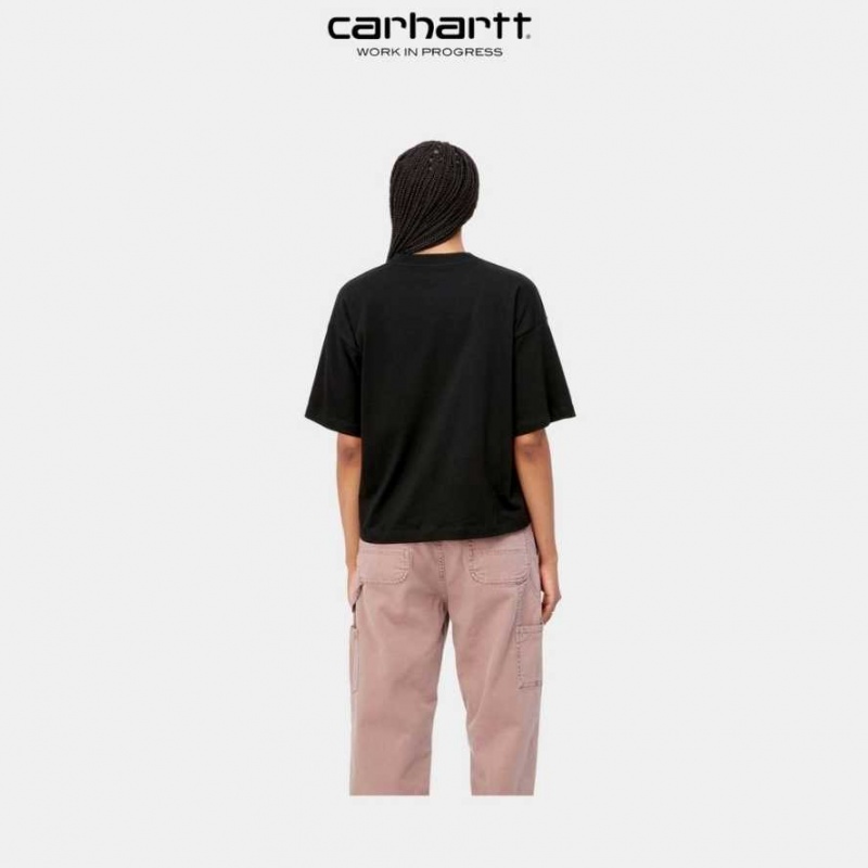 Noir Carhartt Wip Chester T-Shirt - Danmark LIX-0324564