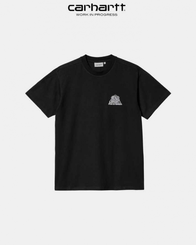 Noir Carhartt Wip City T-Shirt - Danmark QAE-5969112