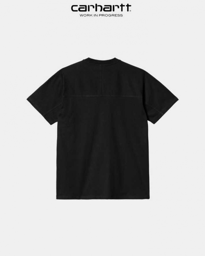 Noir Carhartt Wip City T-Shirt - Danmark QAE-5969112