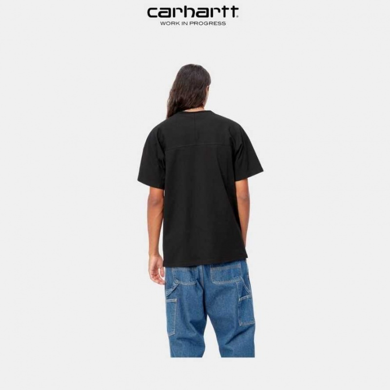 Noir Carhartt Wip City T-Shirt - Danmark QAE-5969112