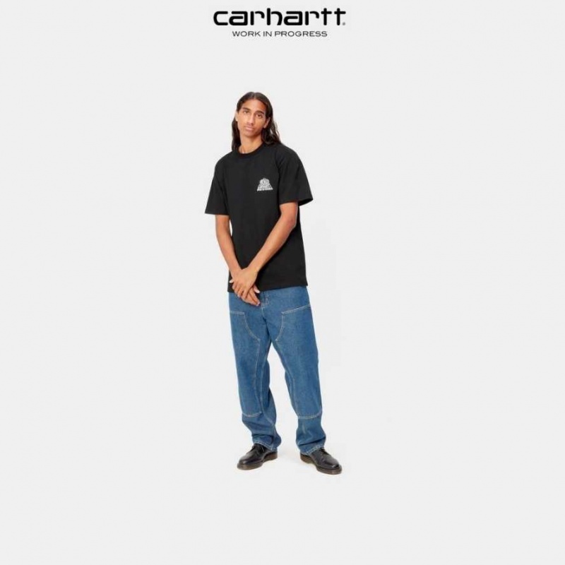 Noir Carhartt Wip City T-Shirt - Danmark QAE-5969112