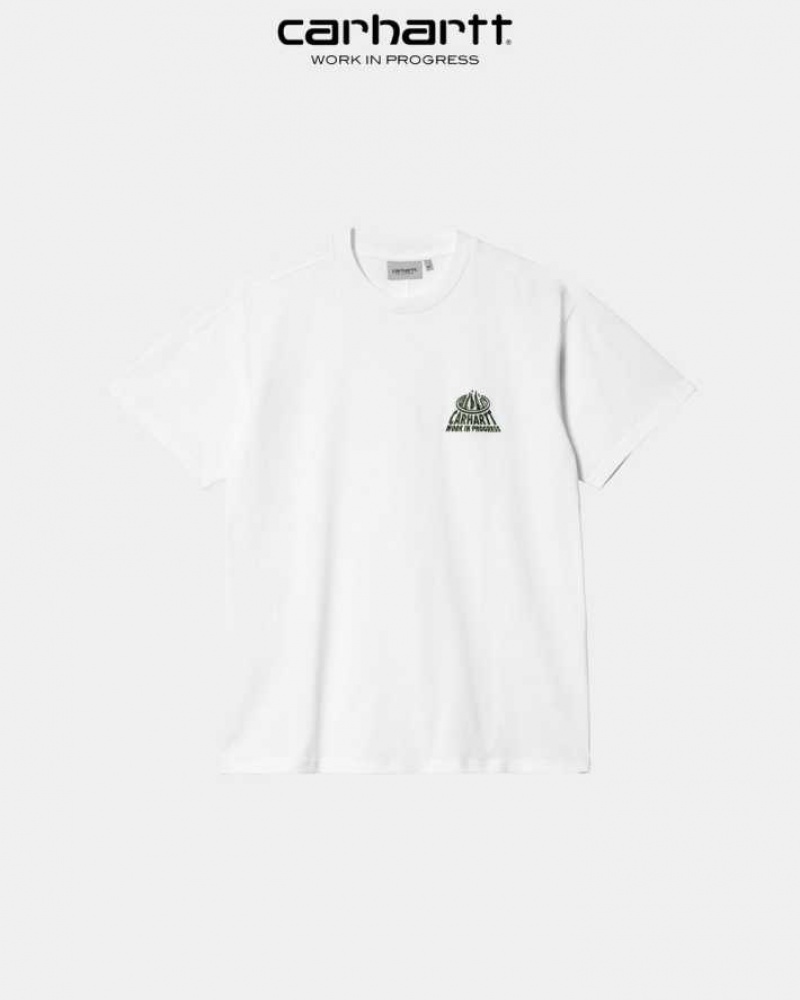 Blanche Carhartt Wip City T-Shirt - Danmark JYK-0162053