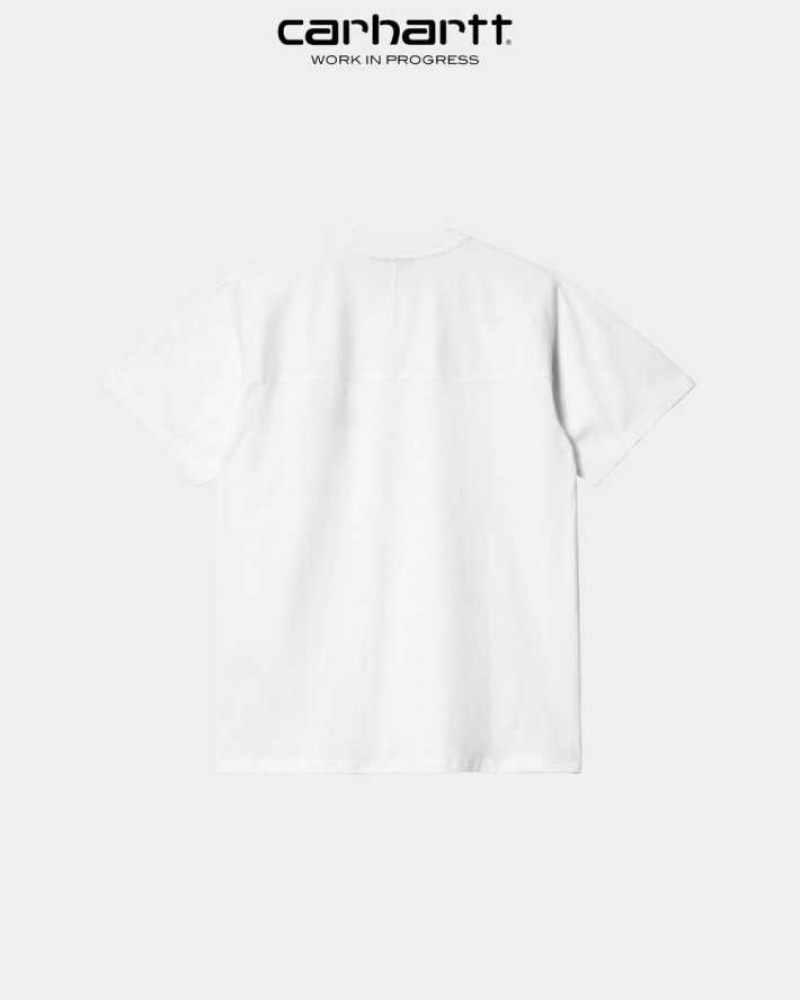 Blanche Carhartt Wip City T-Shirt - Danmark JYK-0162053