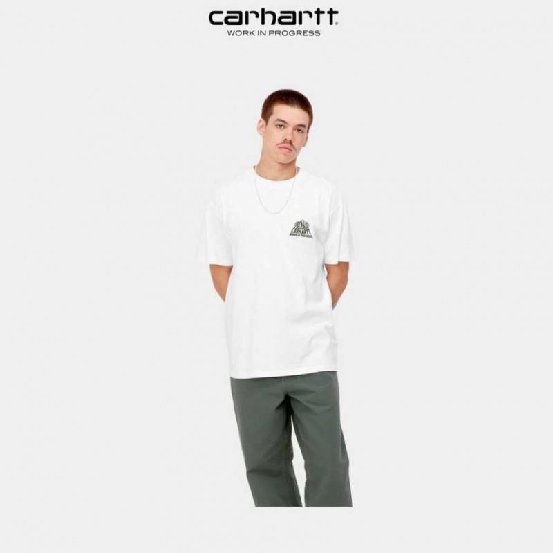 Blanche Carhartt Wip City T-Shirt - Danmark JYK-0162053