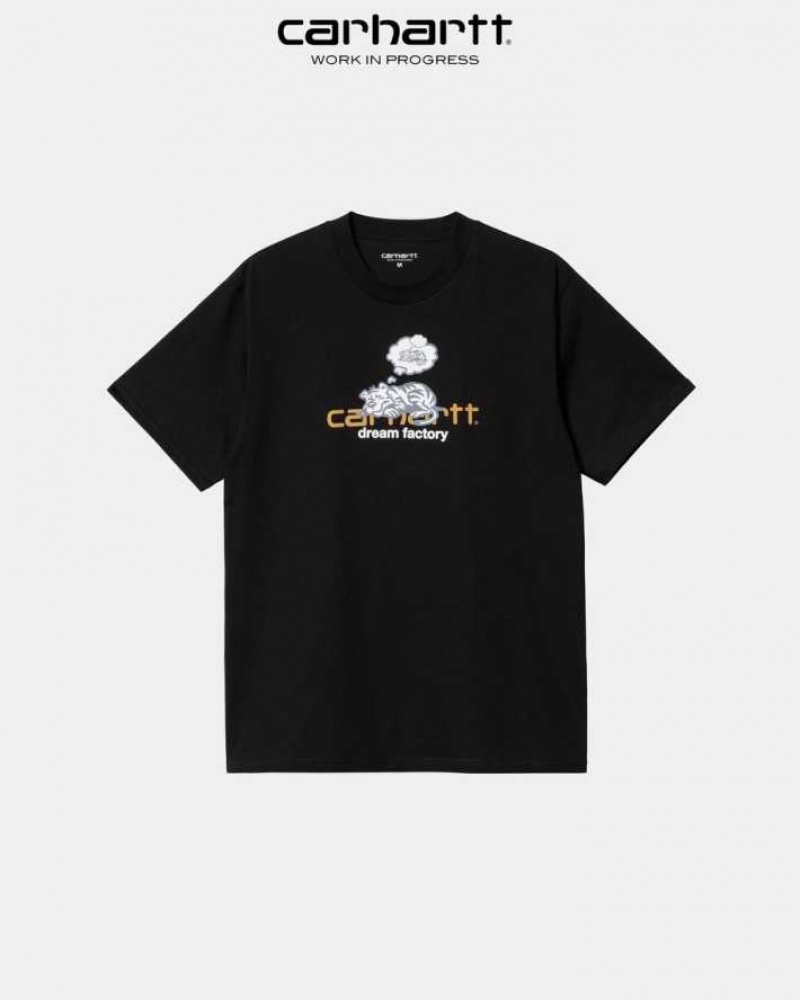 Noir Carhartt Wip Dream Factory T-Shirt - Danmark LPR-9924790