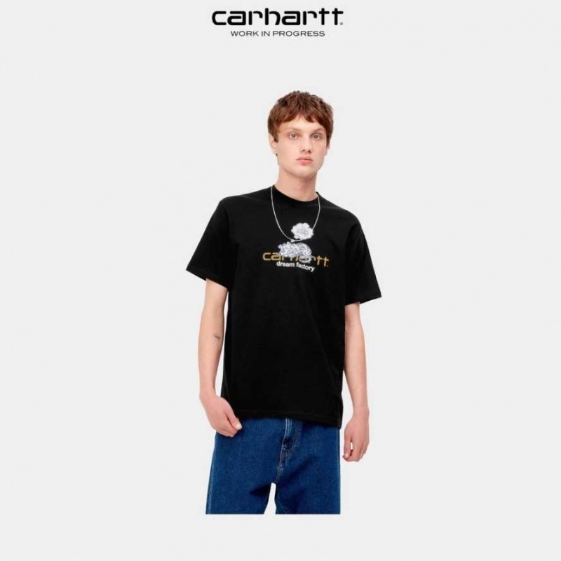 Noir Carhartt Wip Dream Factory T-Shirt - Danmark LPR-9924790