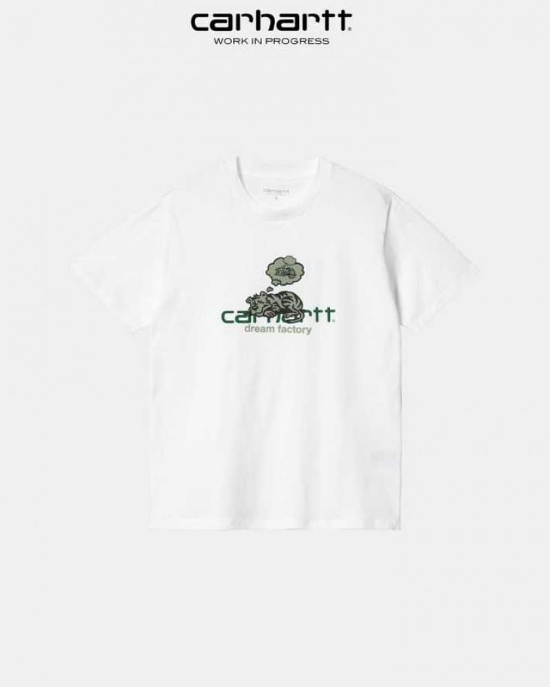 Blanche Carhartt Wip Dream Factory T-Shirt - Danmark IJW-1498922