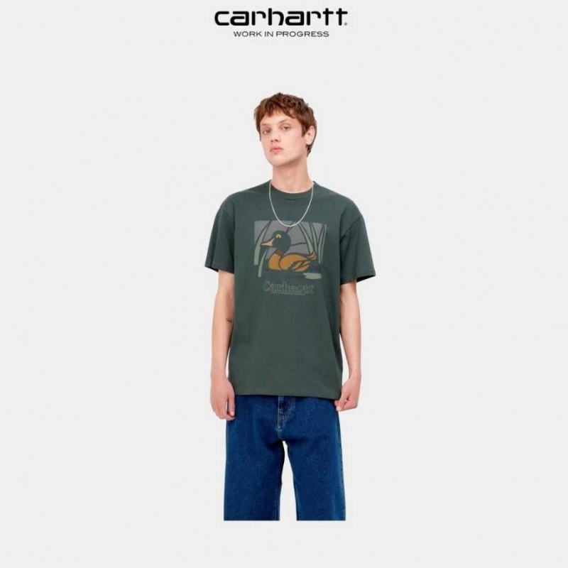 Juniper Carhartt Wip Duck Pond T-Shirt - Danmark JOL-1909098