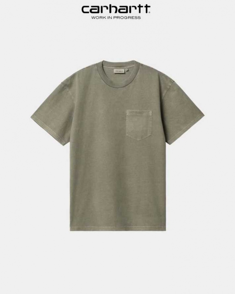 Seaweed Carhartt Wip Duster Pocket T-Shirt - Danmark IJJ-0927813