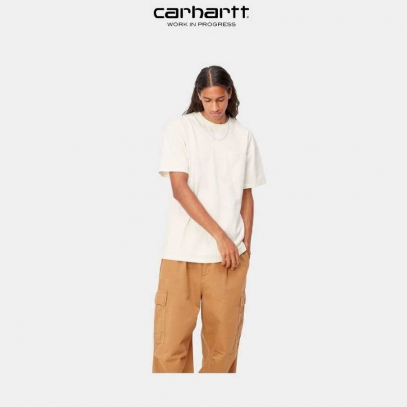 Wax Carhartt Wip Duster Pocket T-Shirt - Danmark HTT-0536693