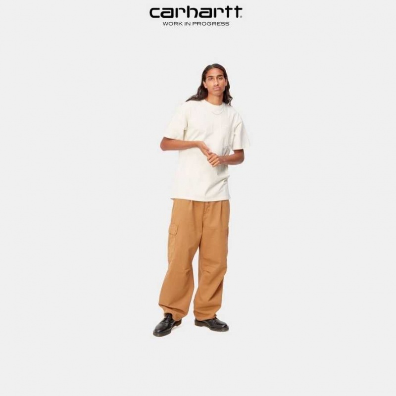 Wax Carhartt Wip Duster Pocket T-Shirt - Danmark HTT-0536693