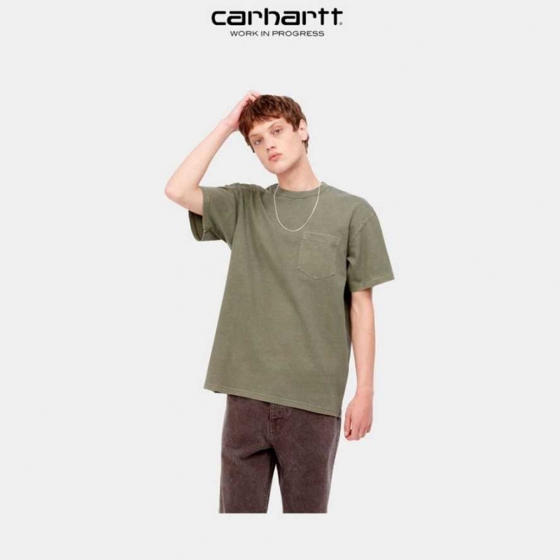 Seaweed Carhartt Wip Duster Pocket T-Shirt - Danmark IJJ-0927813