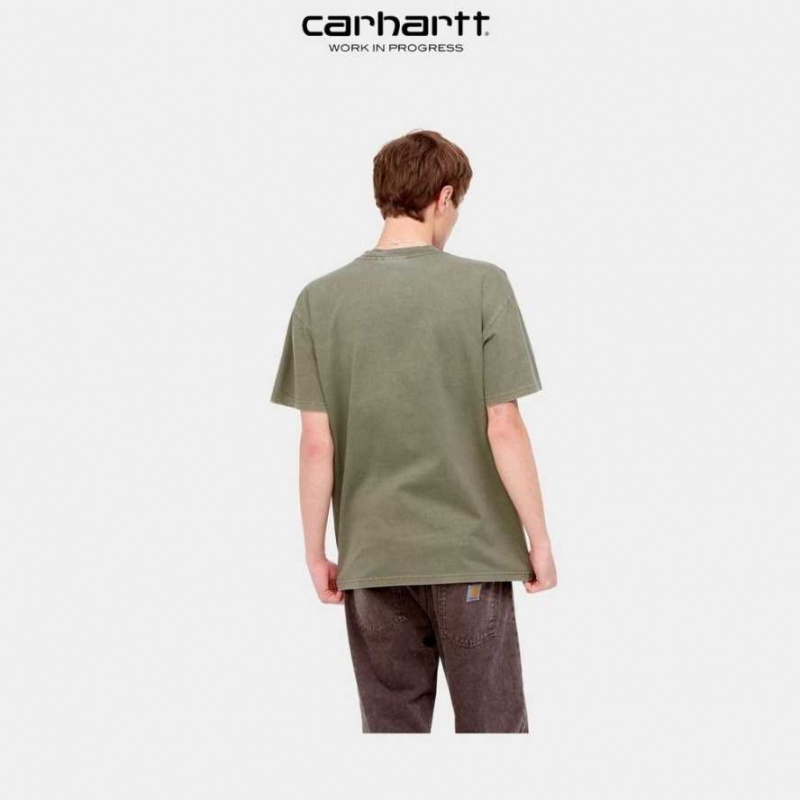 Seaweed Carhartt Wip Duster Pocket T-Shirt - Danmark IJJ-0927813