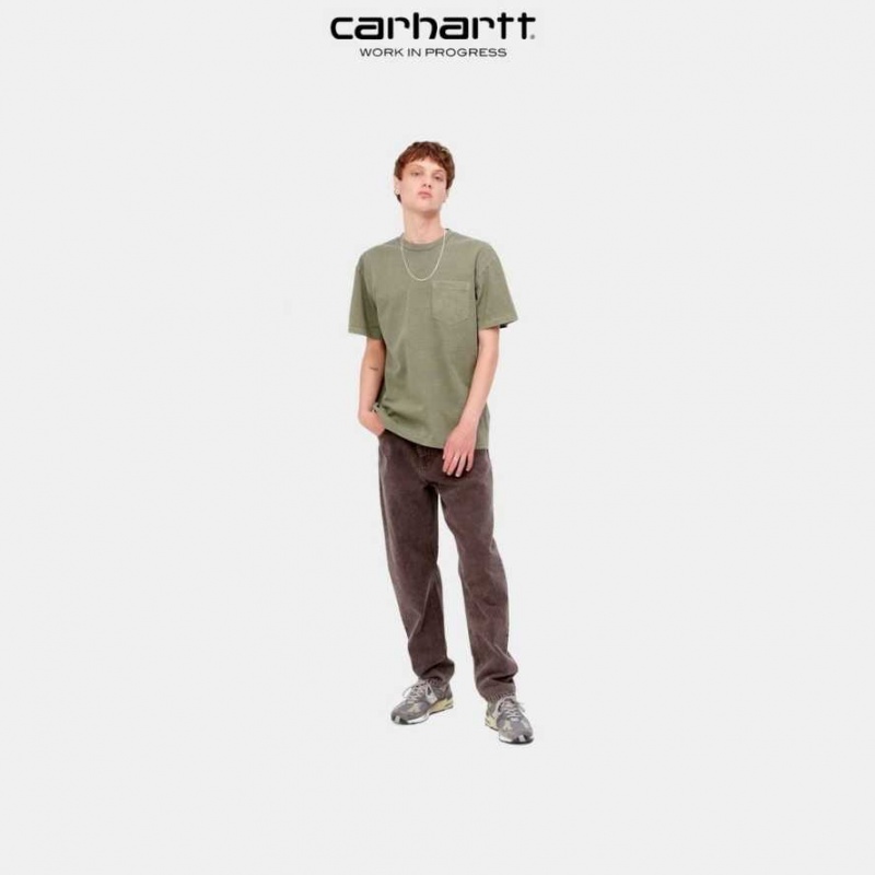 Seaweed Carhartt Wip Duster Pocket T-Shirt - Danmark IJJ-0927813