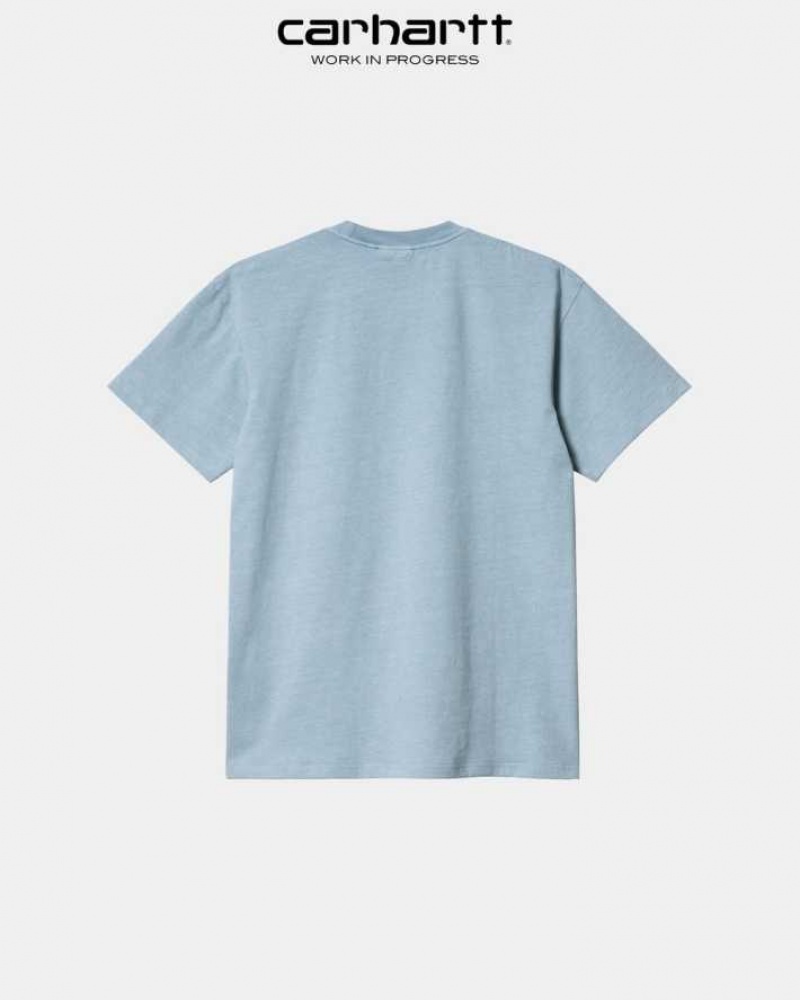 Misty Sky Carhartt Wip Duster T-Shirt Misty - Danmark HXQ-4925404