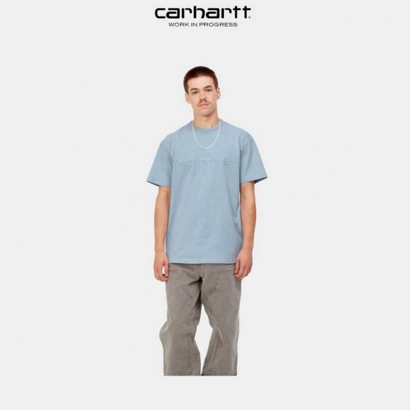 Misty Sky Carhartt Wip Duster T-Shirt Misty - Danmark HXQ-4925404