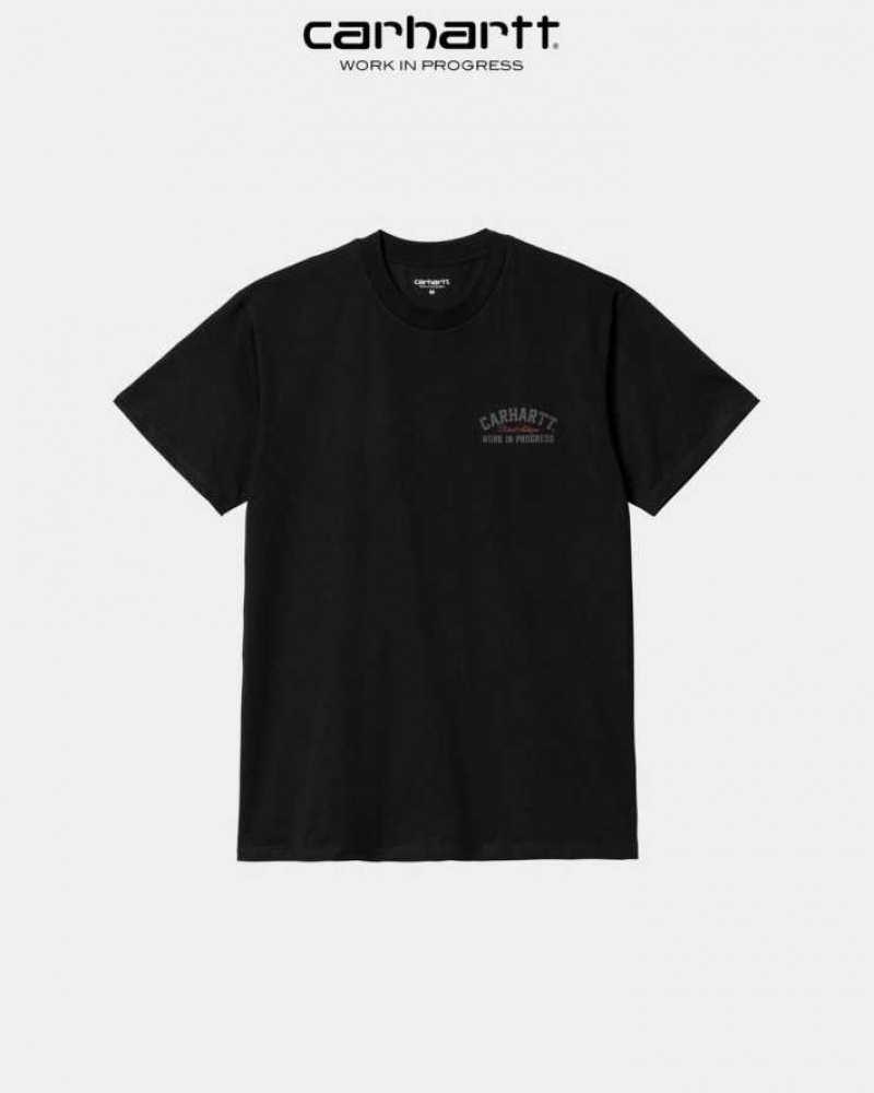 Noir Carhartt Wip Entrance T-Shirt - Danmark YDM-9705810