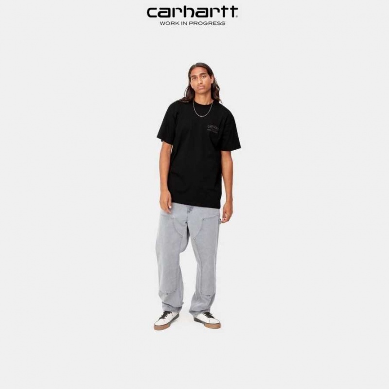 Noir Carhartt Wip Entrance T-Shirt - Danmark YDM-9705810