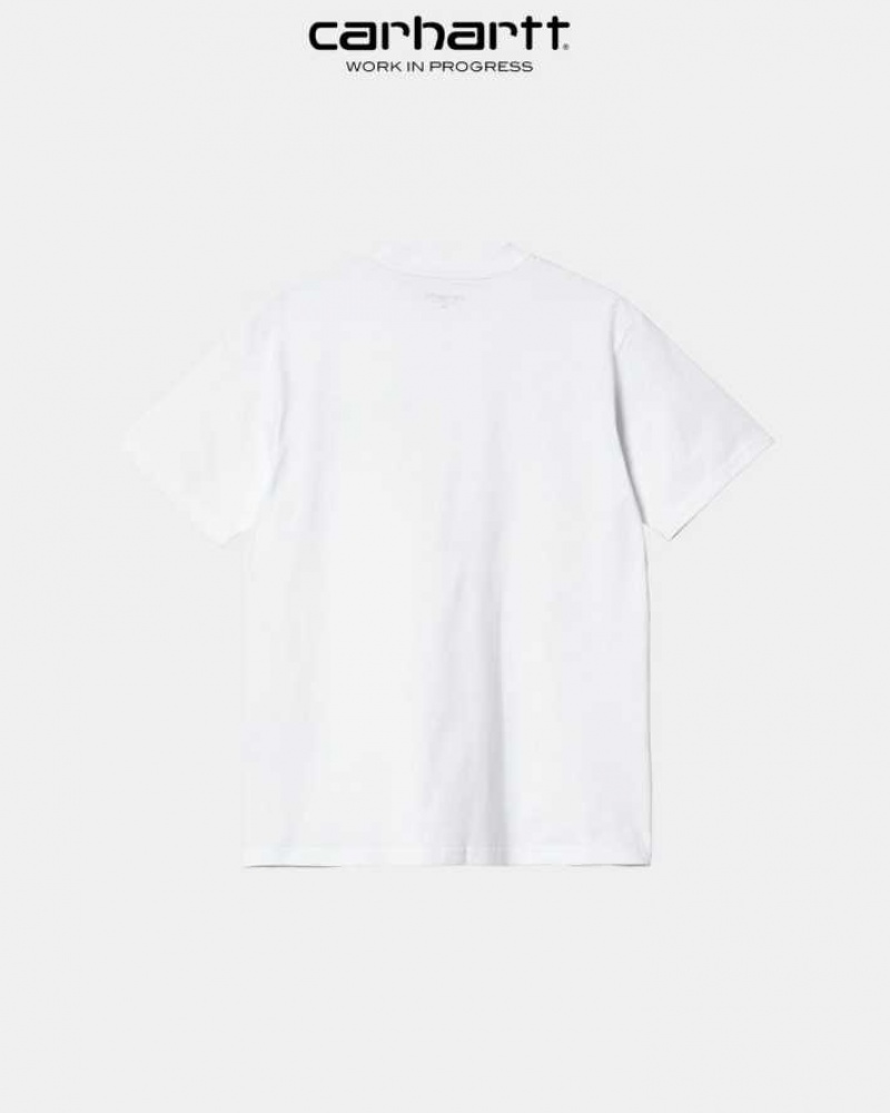 Blanche Carhartt Wip Frolo T-Shirt - Danmark OSI-8263006