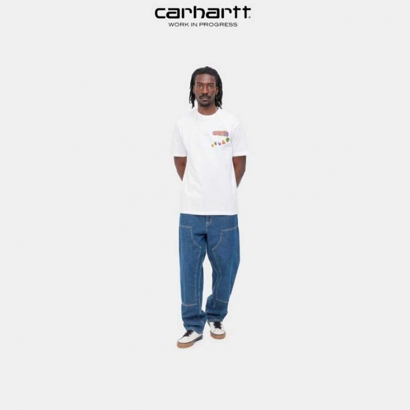 Blanche Carhartt Wip Frolo T-Shirt - Danmark OSI-8263006