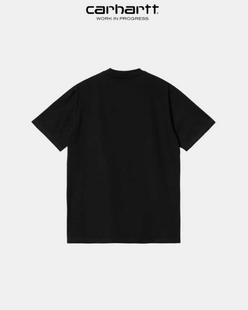 Noir Carhartt Wip Frolo T-Shirt - Danmark URZ-4066917