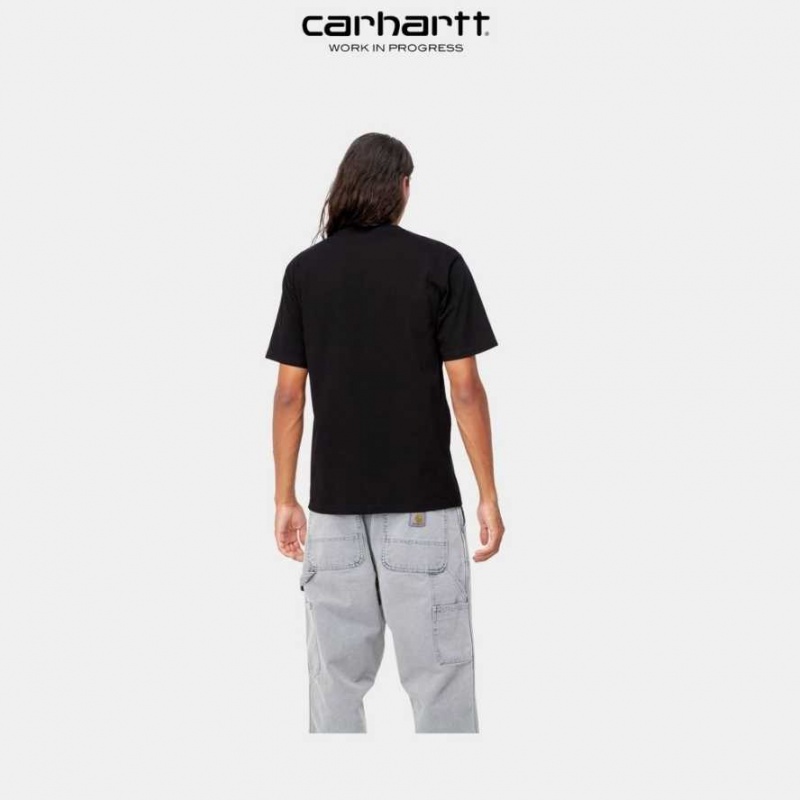 Noir Carhartt Wip Frolo T-Shirt - Danmark URZ-4066917