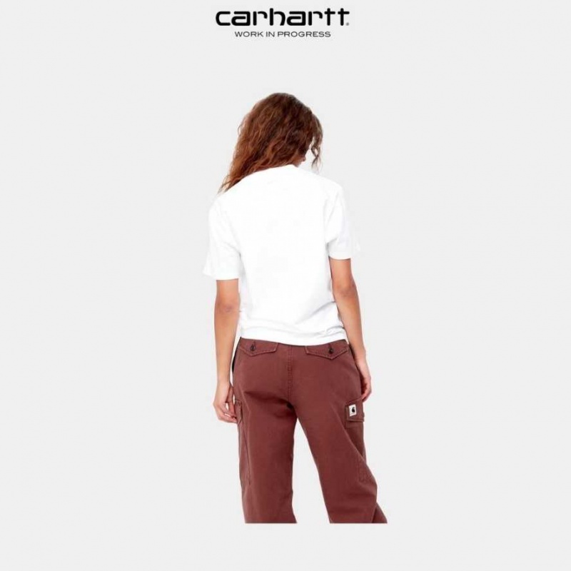 Blanche Carhartt Wip Frolo T-Shirt - Danmark NCY-9054945