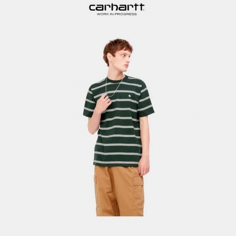 Juniper Carhartt Wip Glover Stripe T-Shirt - Danmark FNY-0819872