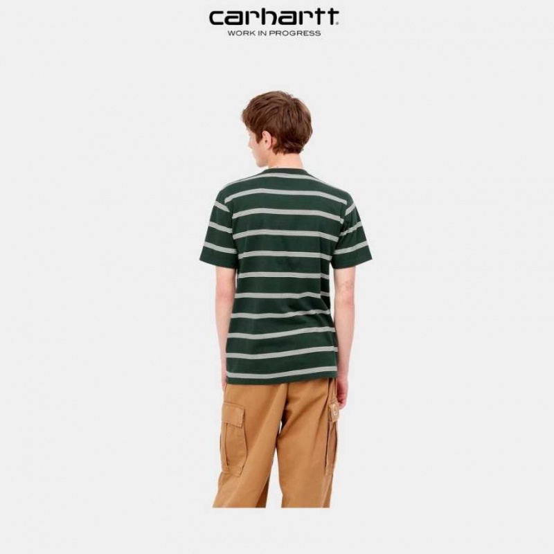 Juniper Carhartt Wip Glover Stripe T-Shirt - Danmark FNY-0819872