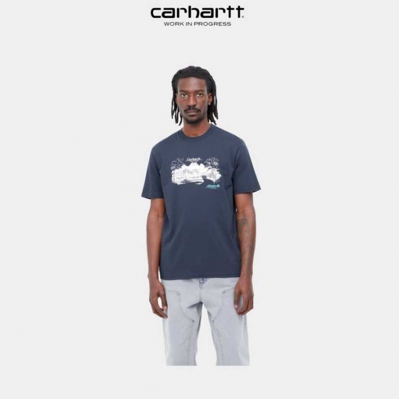 Enzian Carhartt Wip Home Builders T-Shirt - Danmark QPK-2894638