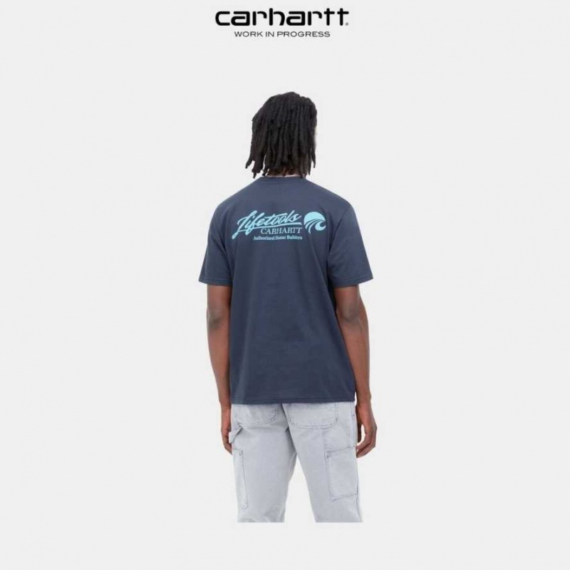 Enzian Carhartt Wip Home Builders T-Shirt - Danmark QPK-2894638