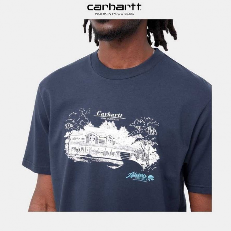 Enzian Carhartt Wip Home Builders T-Shirt - Danmark QPK-2894638