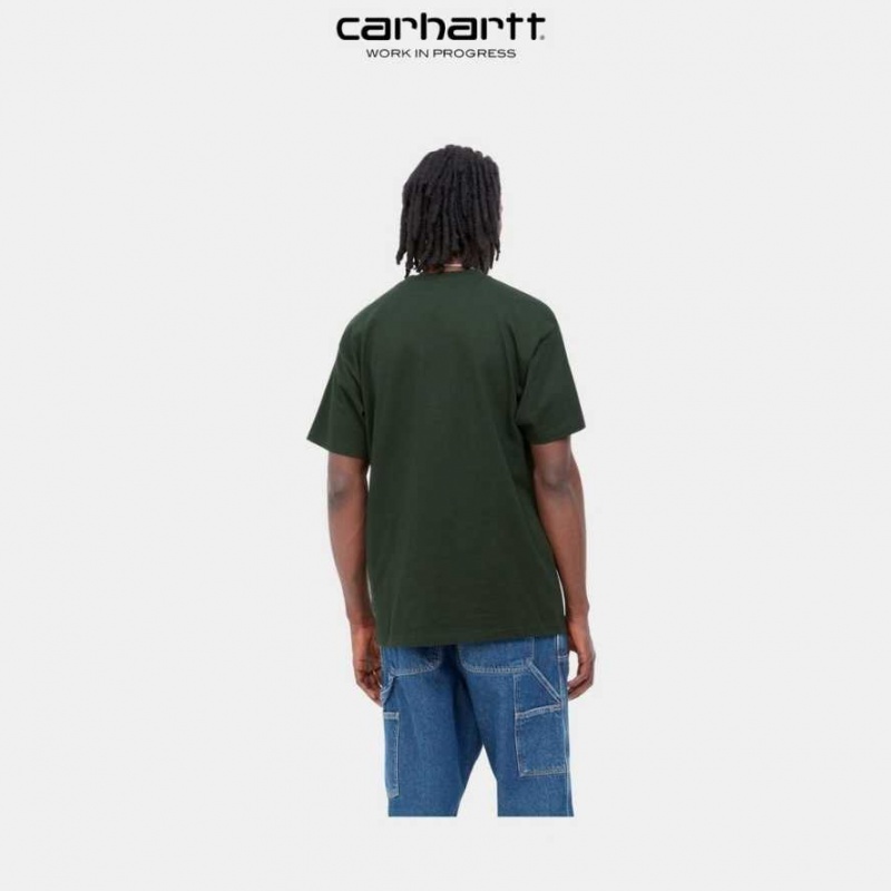 Noir Carhartt Wip Letterman T-Shirt - Danmark JPL-1628510