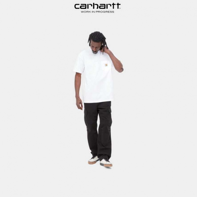 Blanche Carhartt Wip Local Pocket T-Shirt - Danmark DVQ-0457829