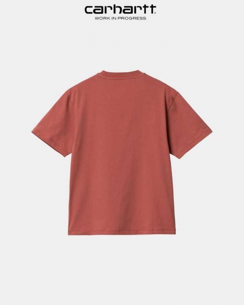 Misty Blush Carhartt Wip Long Sleeve Pocket T-Shirt Misty - Danmark SCR-4412906